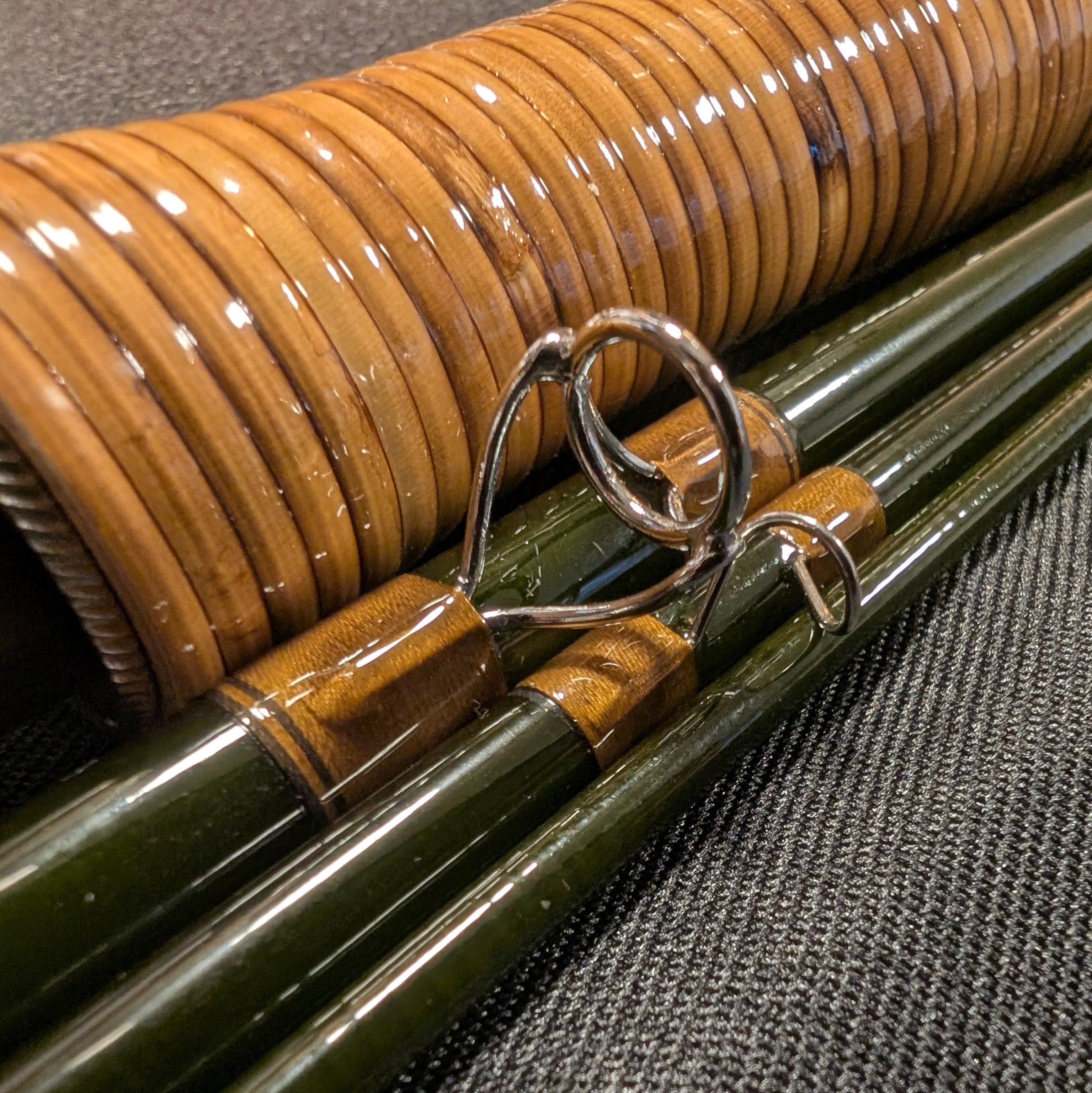 3wt fly rod fishing *Past Build* 7' Fiberglass Sold with a Solstice stoppers AVET SX 5.3 LH-BK Color:Glow Green Tiger