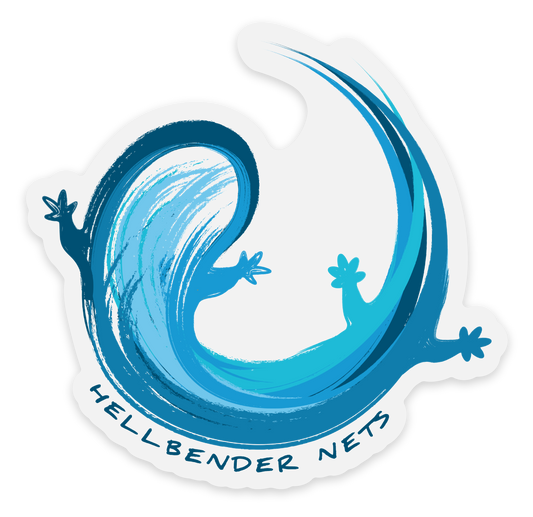 Blue Hellbender Sticker