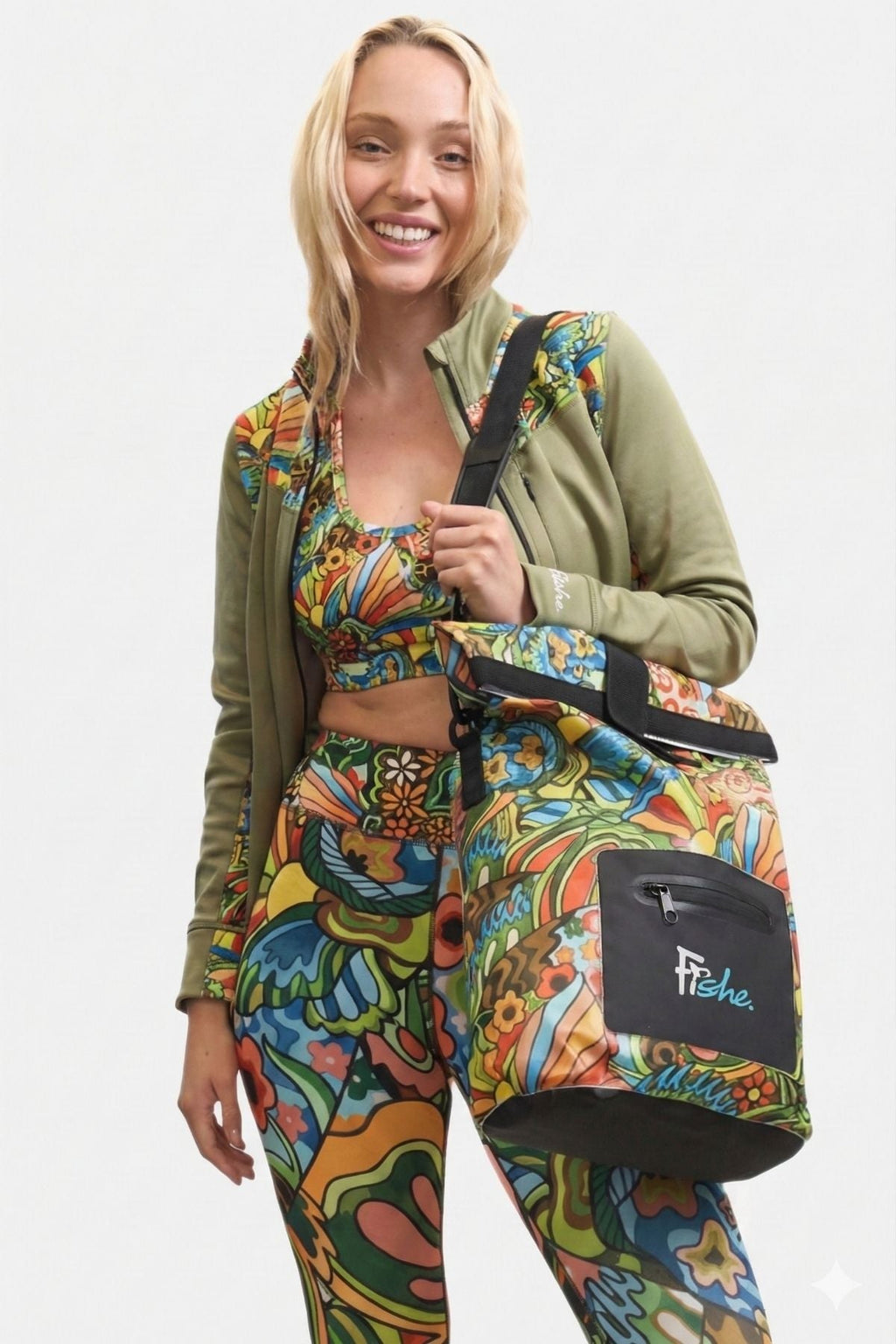 Boho Bass Roll Tote Dry Bag