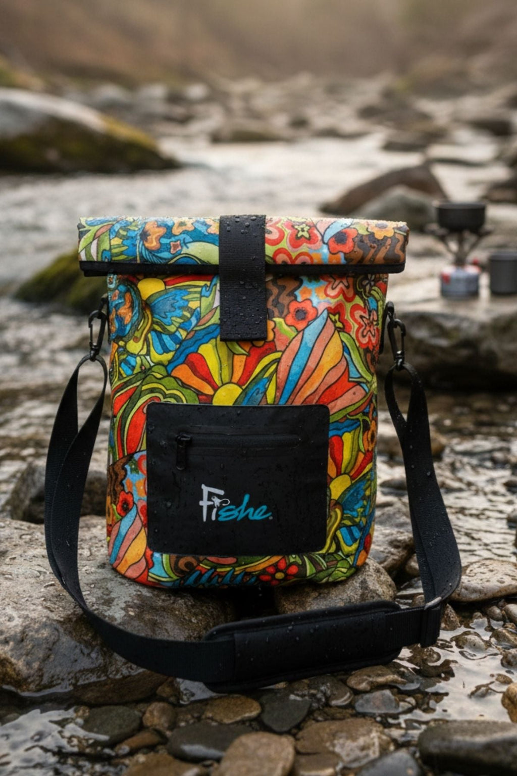 Boho Bass Roll Tote Dry Bag