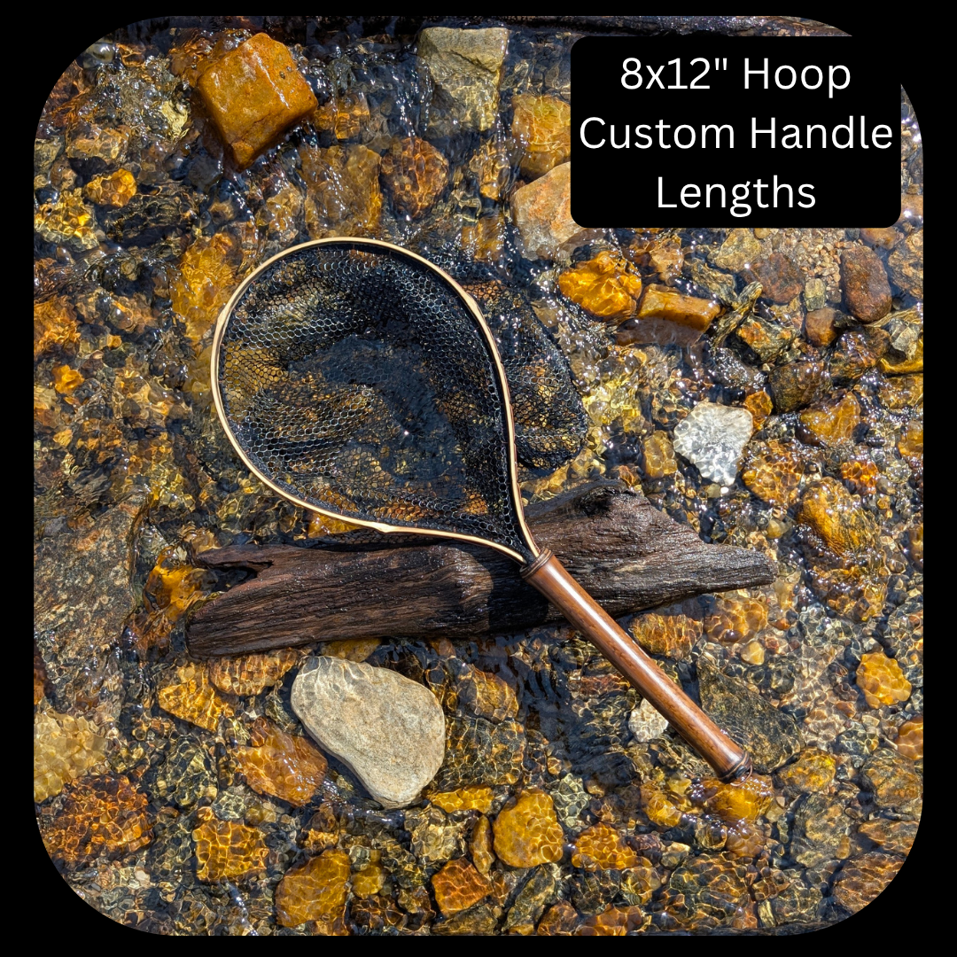 boreo fishing nets Rising x Yakoda Brookie Net Lupine hard anodized to military specifications Hydrophobic soft touch textureLanyard attachment point on all handles Black rubber net bag Net doubles as a wading staff when needed Made in the USA Bureo NetPlus Material
