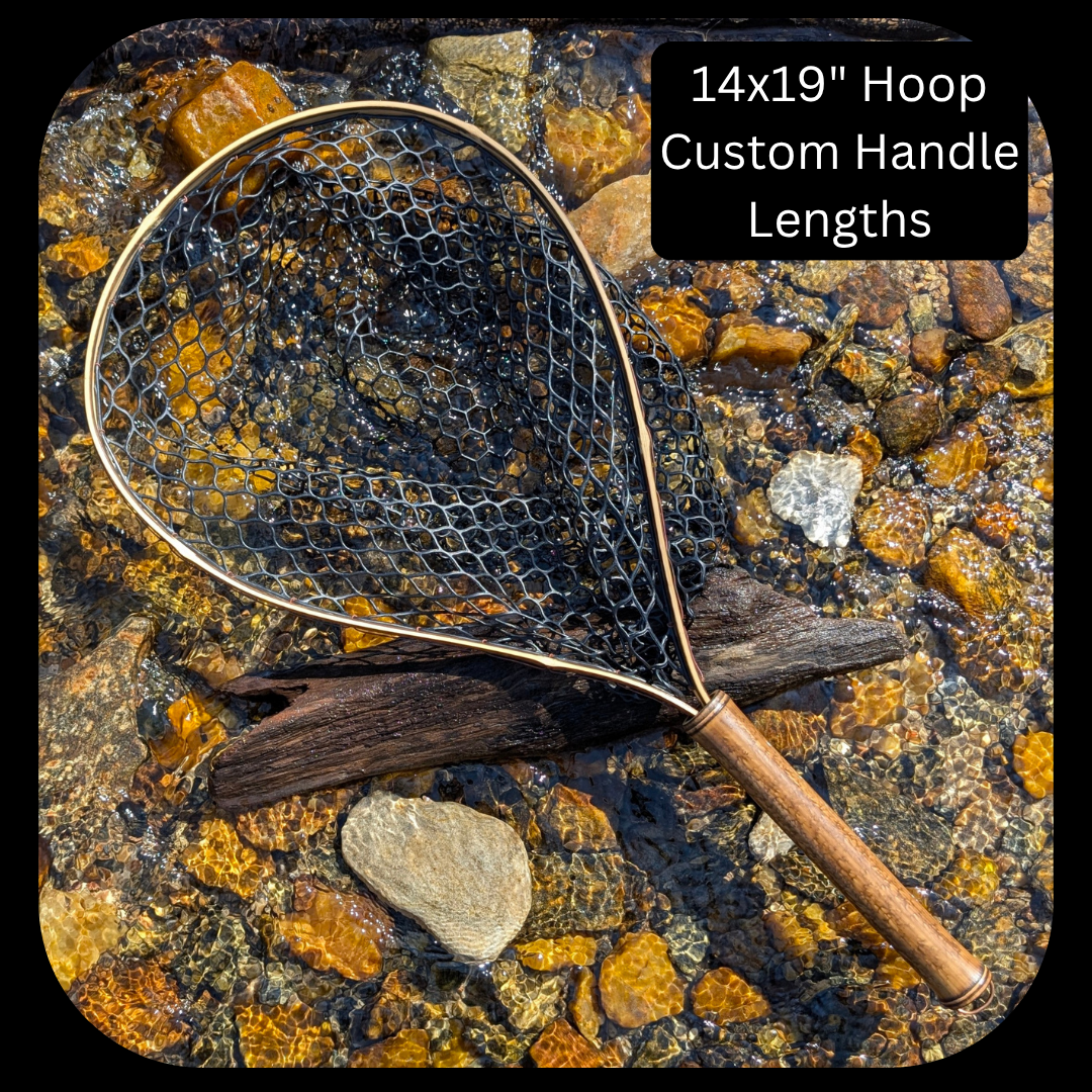 bulk fishing nets Upstream Wide Mouth Bamboo Fly Net Long 12