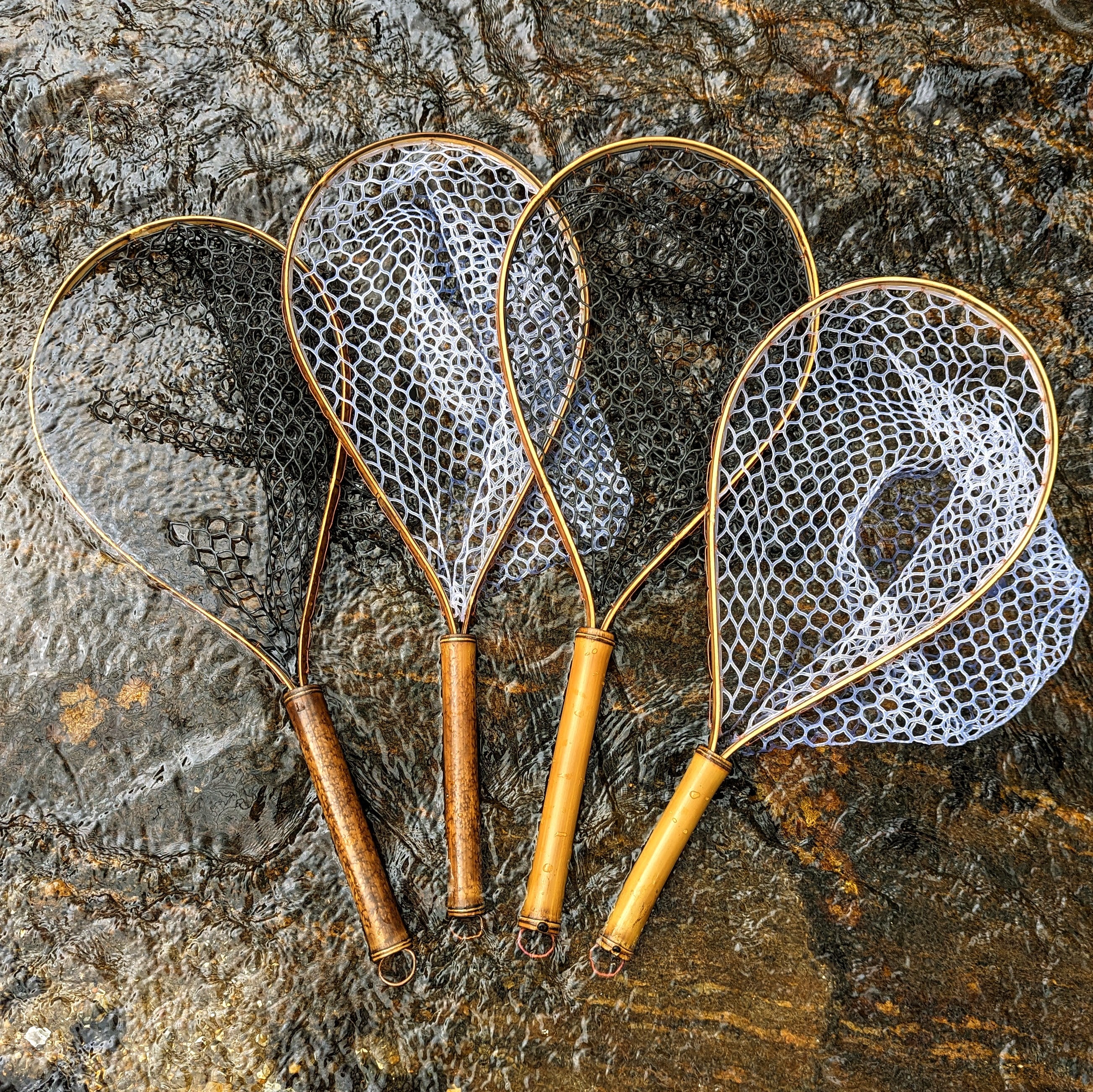 Upstream Bamboo & Copper Fly Fishing Net Long 12