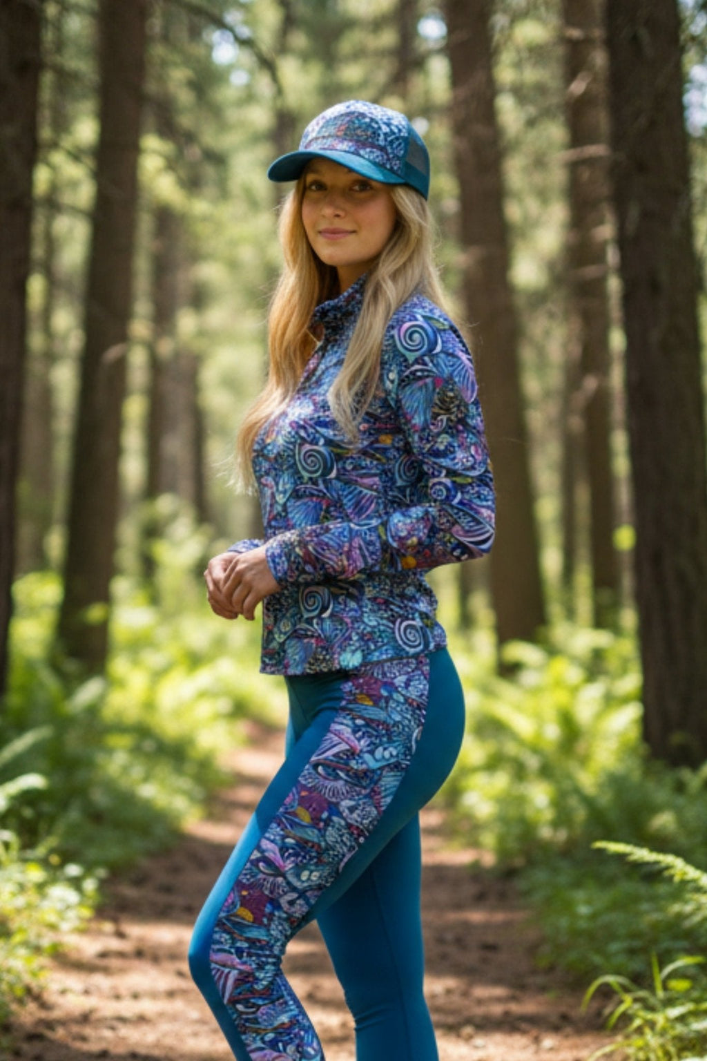 Enchanted Grayling Abstract Trucker Hat