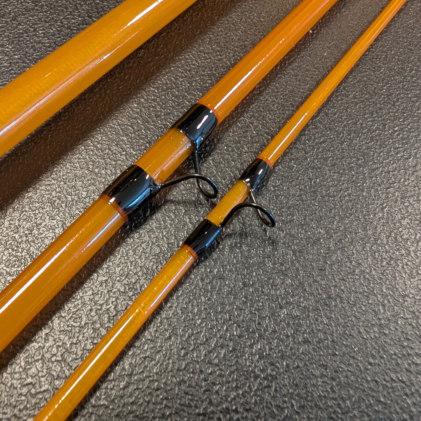 7'6" 3pc  fiberglass fly rod