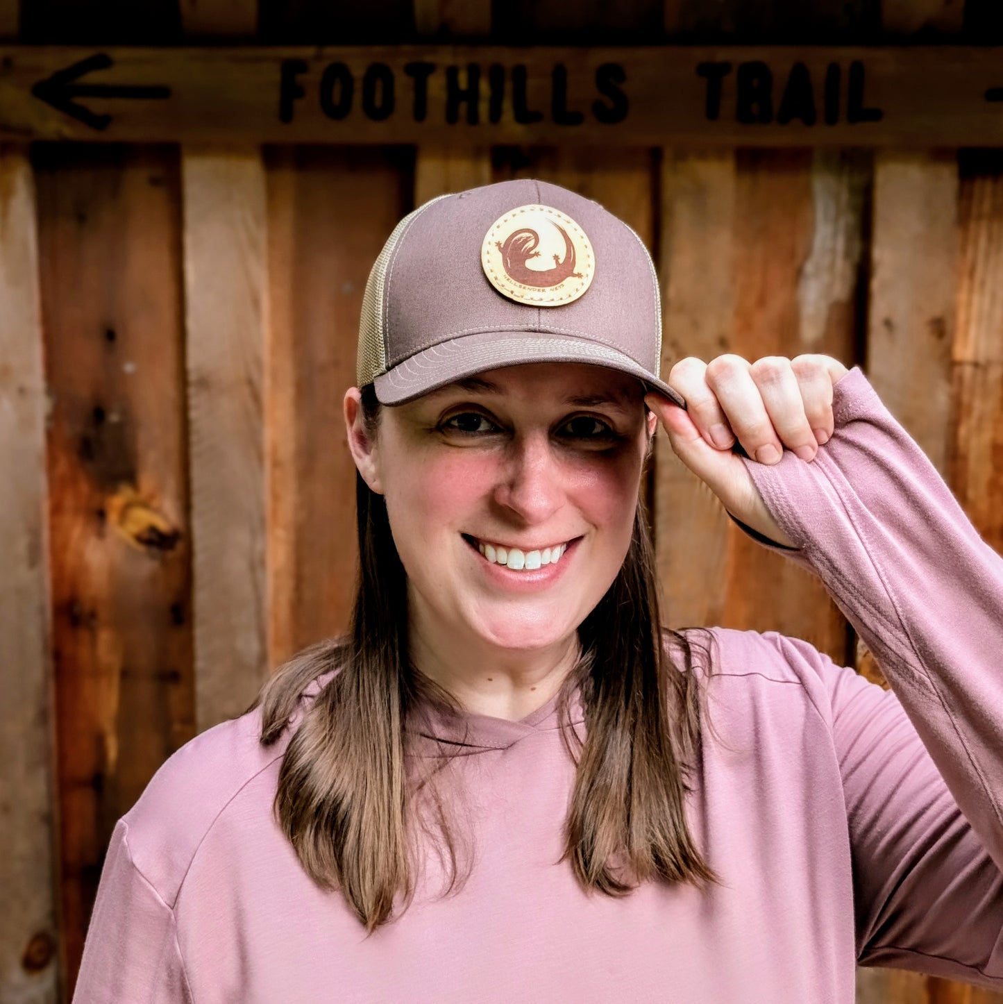 Leather Patch Trucker