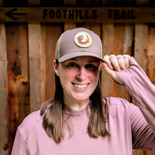 Leather Patch Trucker