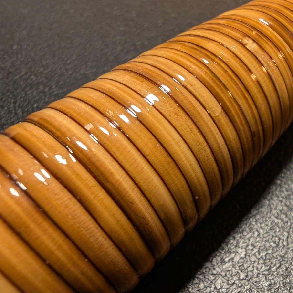 Rattan Fly Rod Handle - Hand Turned & Wrapped in the USA