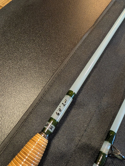 Custom 6' 2wt fiberglass fly rod