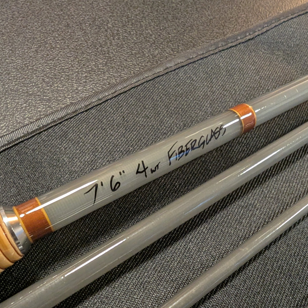 7'6" 4wt Fiberglass Fly Rod