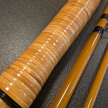 7'6" 3pc  fiberglass fly rod
