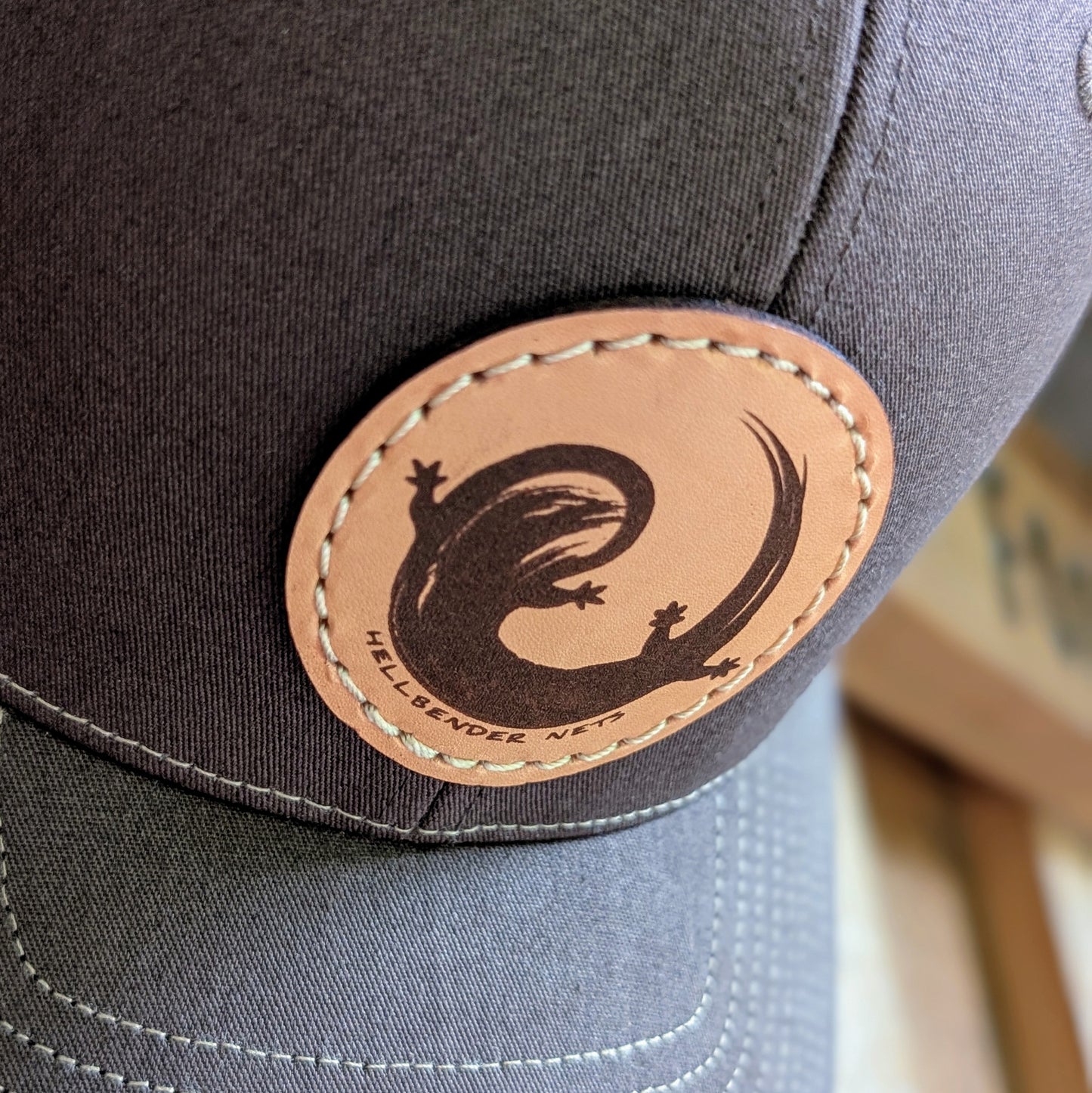 Leather Patch Trucker