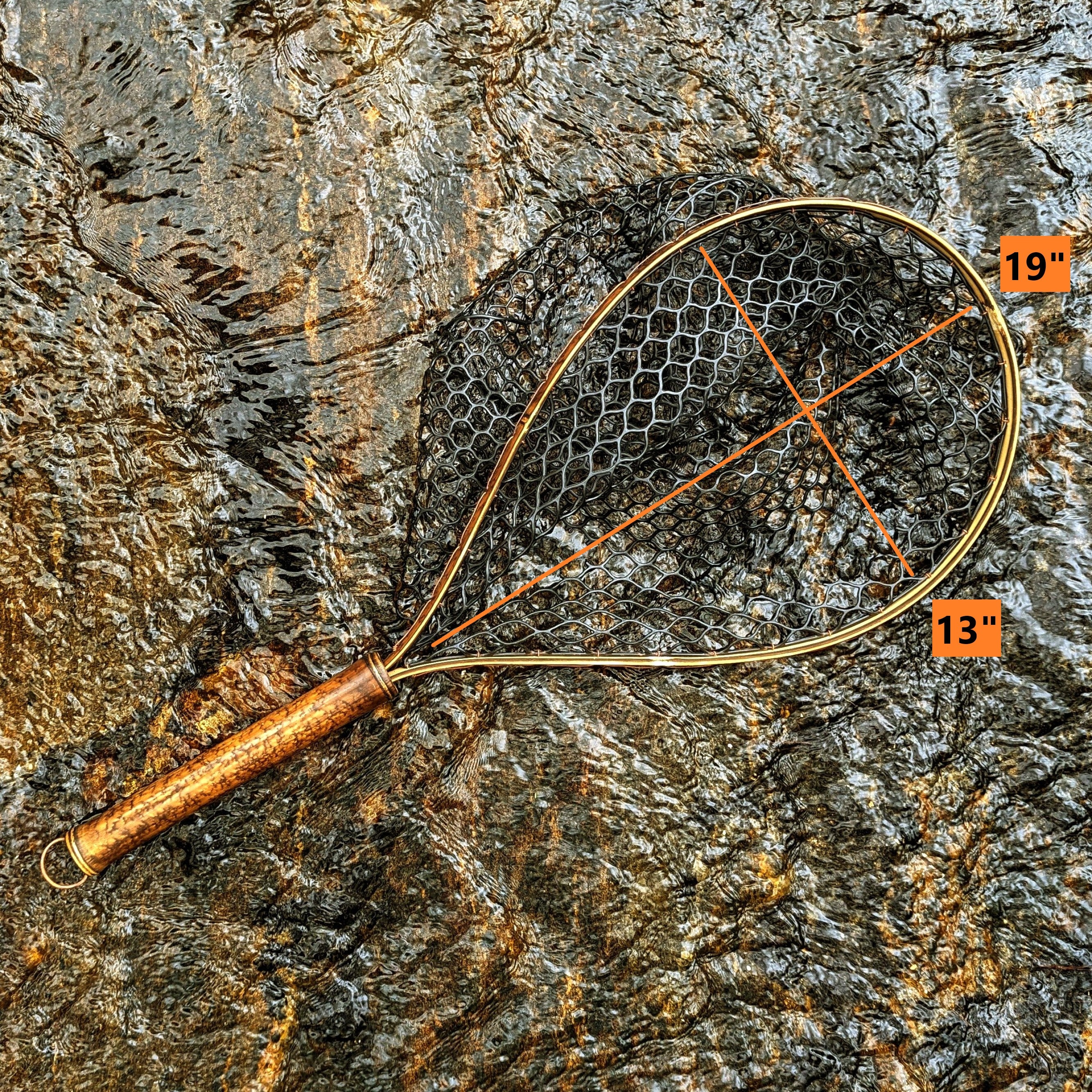 Upstream Bamboo & Copper Fly Fishing Net Long 12 Upstream Bamboo & Copper Fly Fishing Net Long 12